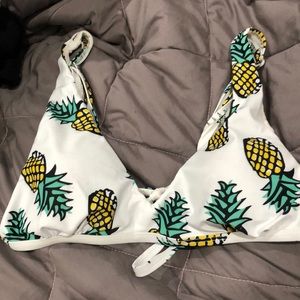 Bikini top. Pineapple